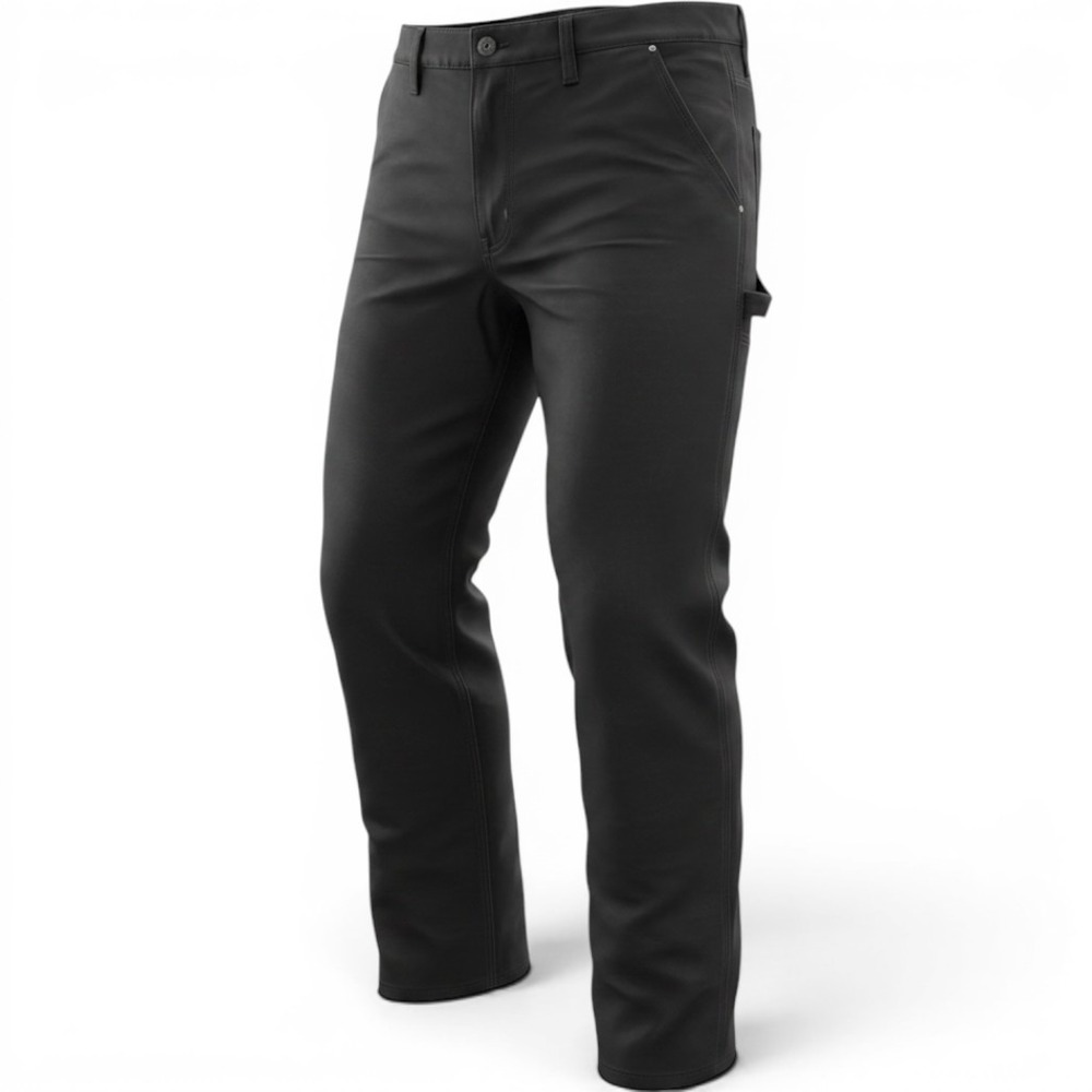 Carhartt B324 BLK Relaxed Straight Twill Dungaree Black Work Pants 36x32 NWT